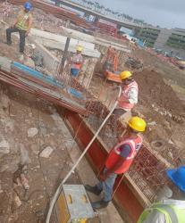 Capping beam concrete pouring started from Zone C1